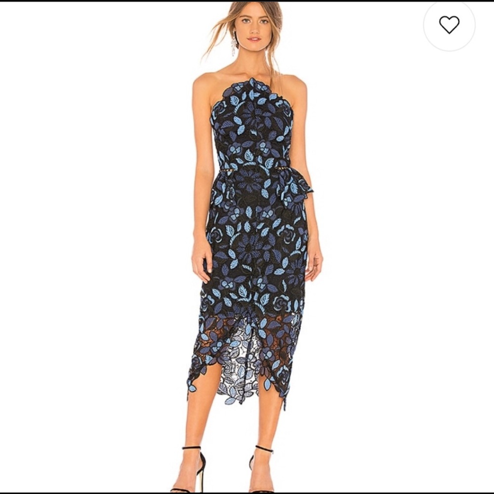 ELLIATT Times Dress in Blue Multi size small
